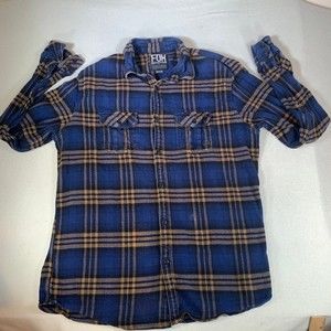 Fox Racing button up plaid Flannel shirt XL